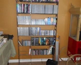 Metal Stand holds CD's DVD's