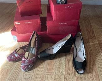 Salvatore Ferragamo shoes and rare tilapia cuff. 