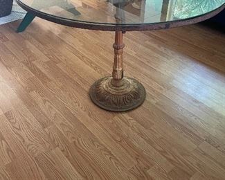 1940’s French provincial cast iron table 