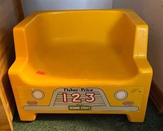 1984 Sesame Street School Bus Booster Seat