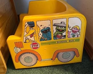 1984 Sesame Street School Bus Booster Seat