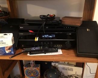 Various Electronics, Polk Audio Monitor Series 2 - Speakers, Yamaha Natural Sound AV Receiver RX-V367, LG Blu Ray Player