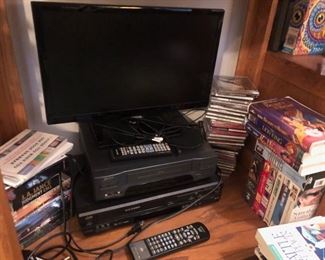 PC Monitor, VHS, VHS Players, CD's