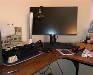 PC Monitor, Keyboards, Office Desk