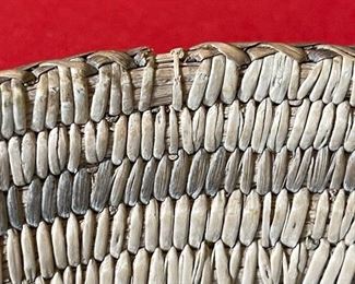 Antique Primitive Papago/Pima Tray Basket Native American Tohono O'odham	3x15.25 in diameter	
