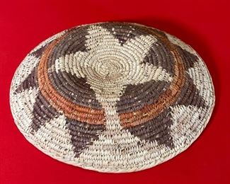 15in Vintage Navajo 10 Point Wedding Basket  PAIUTE	3x15 in diameter	
