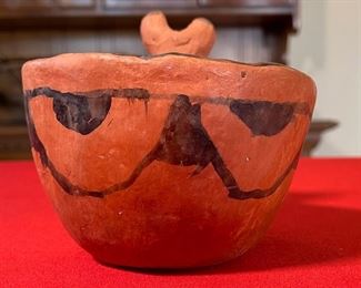 AS-IS Primitive Maricopa Native American Effigy Bowl Acoma	4.5x5x6in	HxWxD
