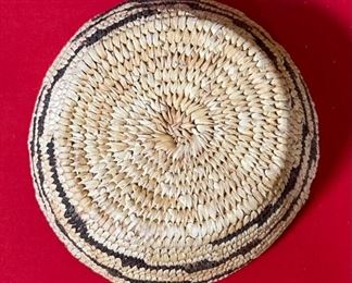Papago/Pima  Stepped Lightning Pattern Basket Native American Tohono O'odham	2.25x9.25	
