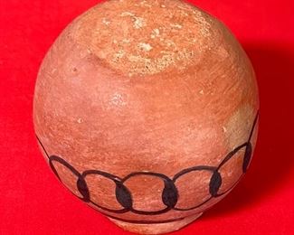 Primitive Maricopa Pottery Bowl Native American Pot	5x4.75	
