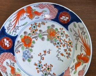 Antique Japanese Kakiemon Porcelain Plate	1.5in H x 10.75in diameter	

