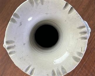 Japanese Satsuma Ceramic Vase	14in H x 4.25in Diameter at rim	
