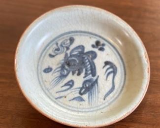 Antique Chinese Kraak Porcelain Bowl Blue & White Ming Wanli era Export Ware #4	1in H x 5.25in Diameter	
