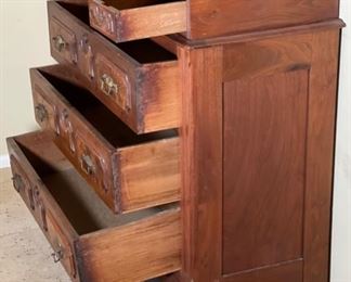 Antique Dresser Chest of Drawers	39.5x38.5x8in	HxWxD
