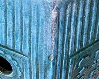 Vintage Heavy Ceramic Hexagon Chinese Garden Stool	19 x 11 x 12.5 in	HxWxD
