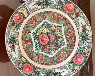 18pc Antique Japanese Porcelain Ware "decorated in hong kong" Plates	6×7.25 inch plates and 12x10.75 inch plates	
