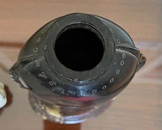 Carved Soap Stone Asian Vase	7.5 inches high	
