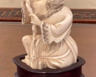 2pc Ivory Figures Chinese Carvings PAIR	3 inches high	
