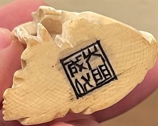 2pc Ivory Figures Chinese Carvings PAIR	3 inches high	
