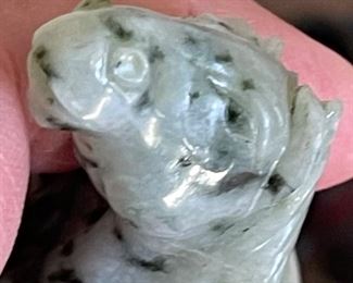 2pc Stone Carved horses Asian	4in hin H	
