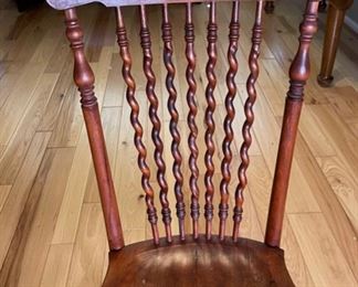 Antique Barley Twist Oak Chair	39 x 17 x 17	HxWxD
