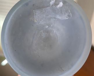 Antique Ruffle Rim Art Glass Pitcher	10 inch high	
