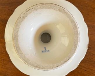 KPM Porcelain Pedestal Fruit Dish	5in H x 9in Diameter	
