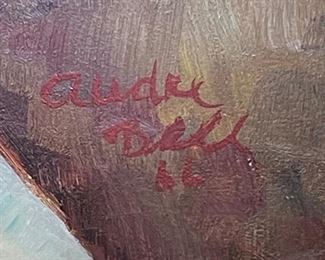 Original Art Audu Bell Machete Man	Frame :38x32x2in	HxWxD
