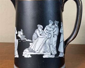 Pratt Porcelain Neoclassical Greek Pitcher Water Jug	6x3x5.5in	HxWxD
