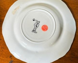 Pratt Porcelain Neoclassical Greek Plate	8.75in Diameter	
