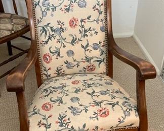 Upholstered Rocking Chair	41 x 25 x 34in	HxWxD
