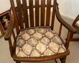 Antique Slat Chair	35 x 22 x 19in	HxWxD
