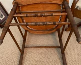 Antique Slat Chair	35 x 22 x 19in	HxWxD
