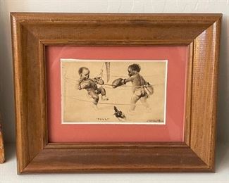 Framed Foul Cartoon National Arts	Frame: 8 x 9.7	
