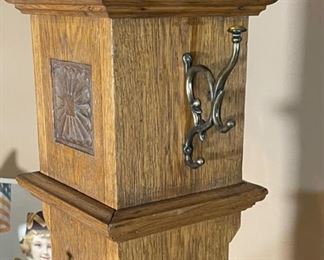 Antique Oak Coat Hanger Ship Light	73 x 13.5 x 13.5 in	HxWxD
