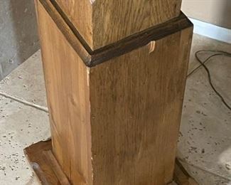 Antique Oak Coat Hanger Ship Light	73 x 13.5 x 13.5 in	HxWxD
