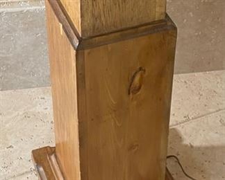 Antique Oak Coat Hanger Ship Light	73 x 13.5 x 13.5 in	HxWxD
