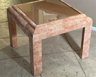 Mission Furniture Travertine Tile Table Single	21.5 x 27 x 27in	HxWxD
