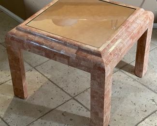 Mission Furniture Travertine Tile Table Single	21.5 x 27 x 27in	HxWxD

