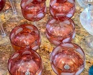 18pc Ruby red stemware		
