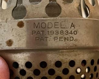 Aladdin Model A Lamp Burner	12.5 in Hx 6in diameter	
