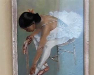 Original Art Pastel Ballerina	19.25 x 15.25 in	
