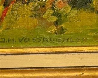 Original Art JH Vosskuehler German Street #2	14 x 17.5in	
