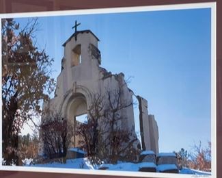 Framed Photo Church Signed	20 x 26in	
