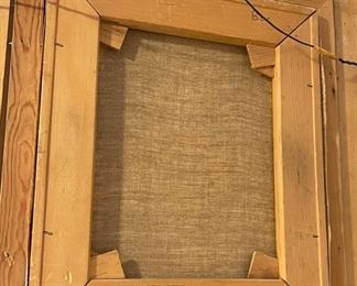 Original Art Little Girl Portrait V. Dias Portug Arabella	Frame 20 x 17 x 3 in image: 12x10	
