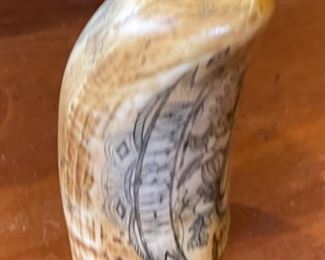 Reproduction Scrimshaw Whaler Lion	3 inches high	

