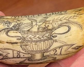 Reproduction Scrimshaw Whaler Lion	3 inches high	
