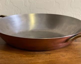 Paul Revere Double Handle Copper Tinned Pan	10.5in Diameter	
