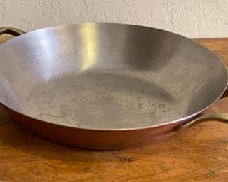 Paul Revere Double Handle Copper Tinned Pan	10.5in Diameter	
