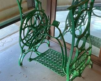 Velox Cast Iron Treadle Sewing Machine Base	28 x 21 x 16 in	HxWxD
