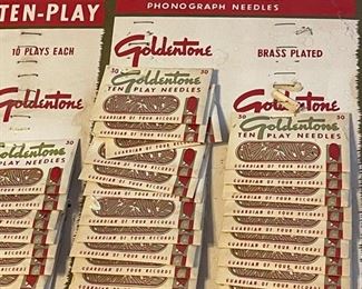Goldtone  Phonograph Needles Store Display with Phono Stylus	13 x 10	
